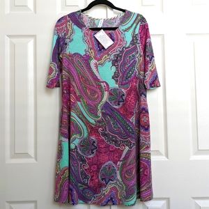 Honeyme Paisley Tunic Dress NWT